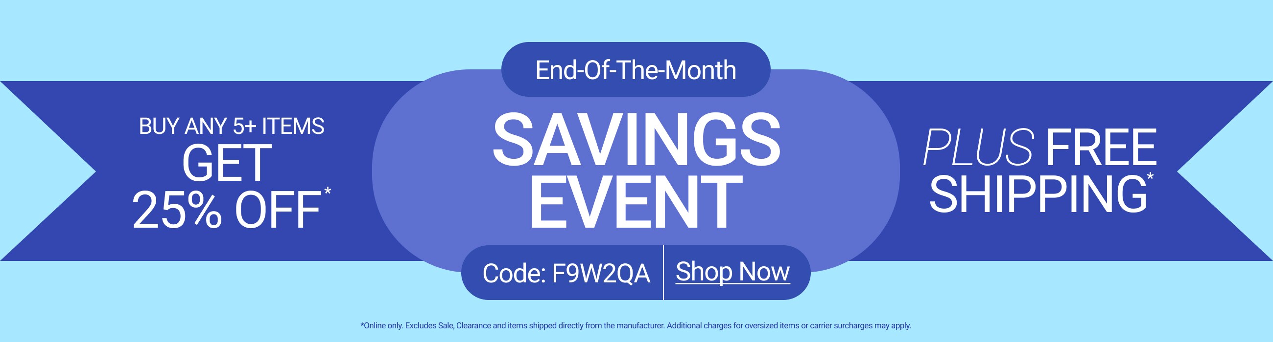 End-of-the-Month Savings Event