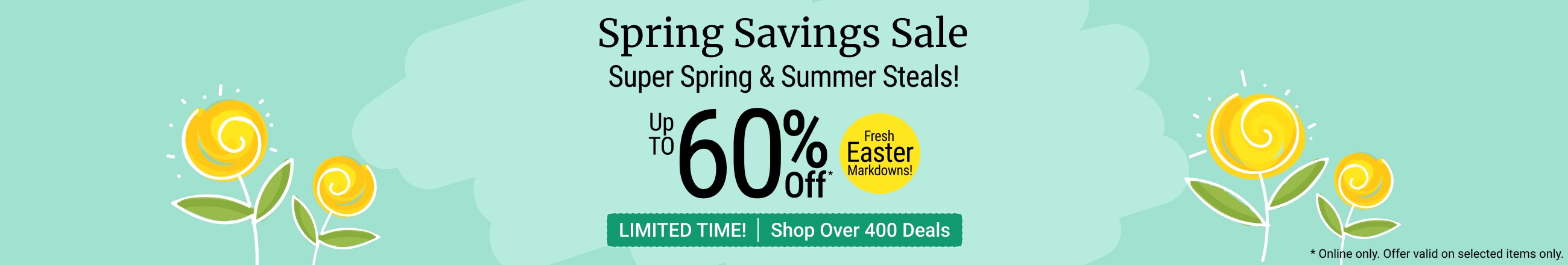 Shop spring savings sale